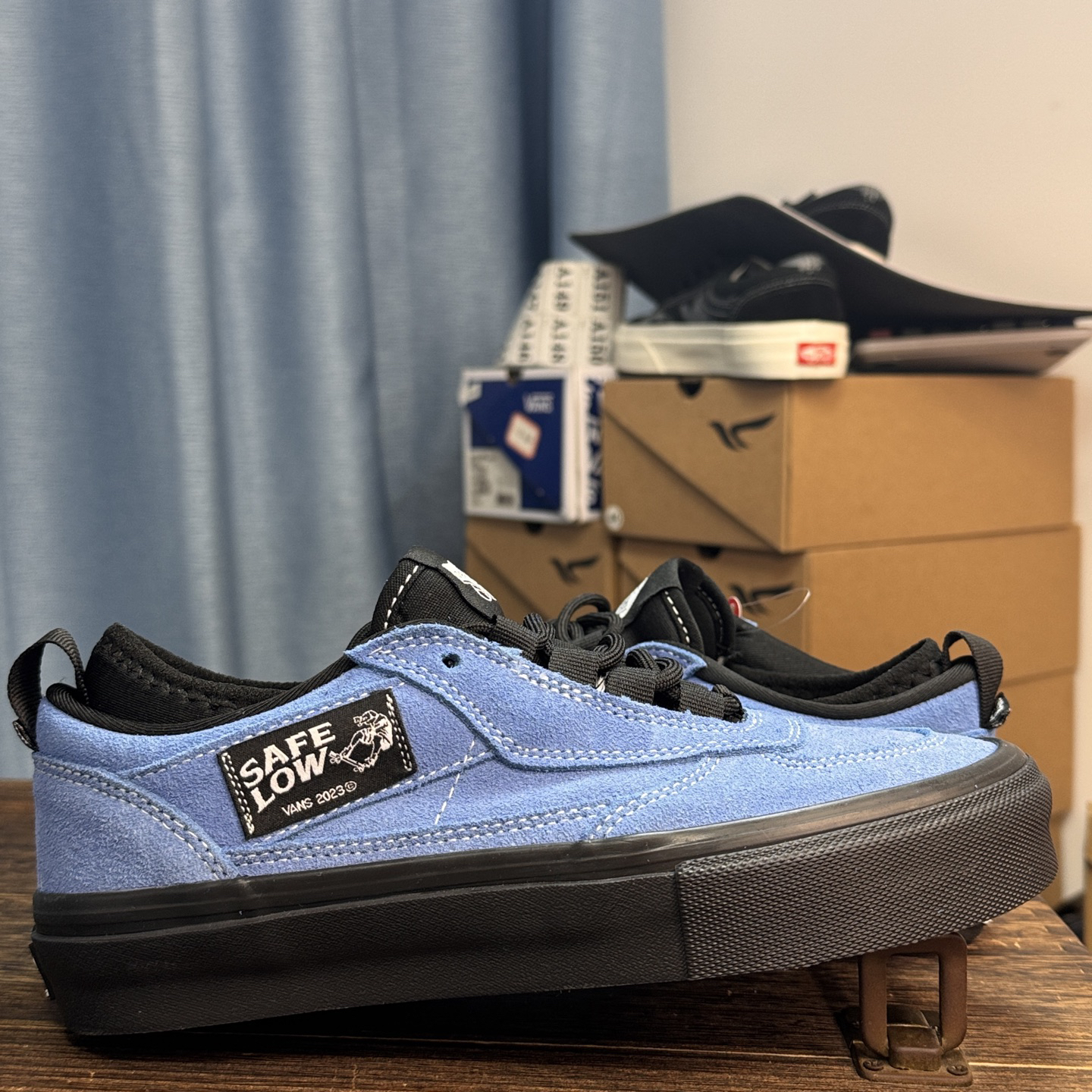 Vans Half Cab Skate Shoes Blue/Black