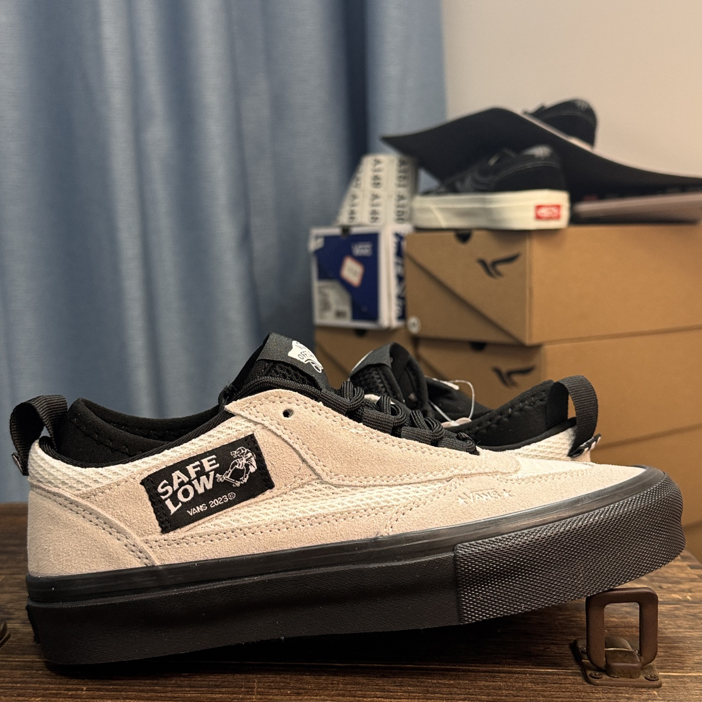 Vans Atiba Jefferson Skate Safe Low Sneakers White/Black