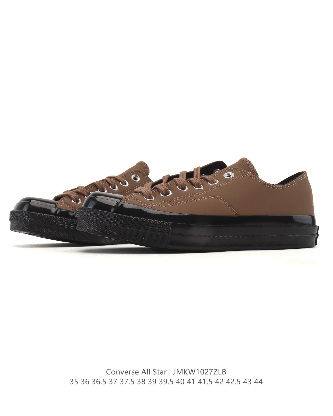 Converse All Star Low-Top Leather Sneakers Brown