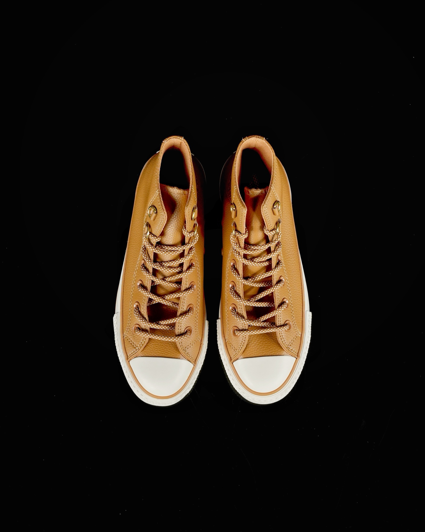 Converse All Star Lift Leather Platform Sneakers Brown