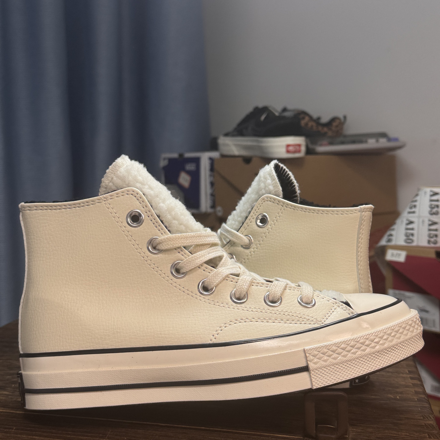 Converse Chuck Taylor 1970s Sherpa High-Top Sneakers Beige
