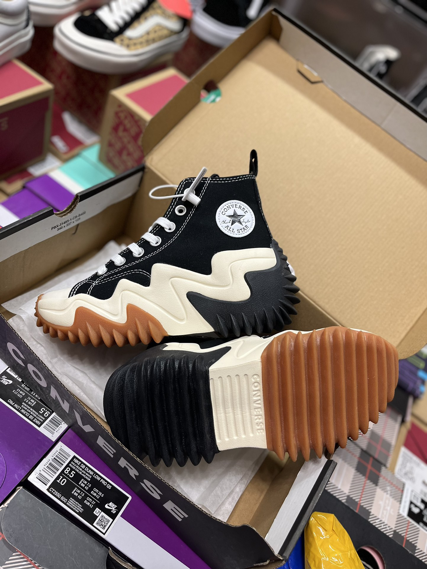 Converse Run Star Motion Platform High-Top Sneakers Black