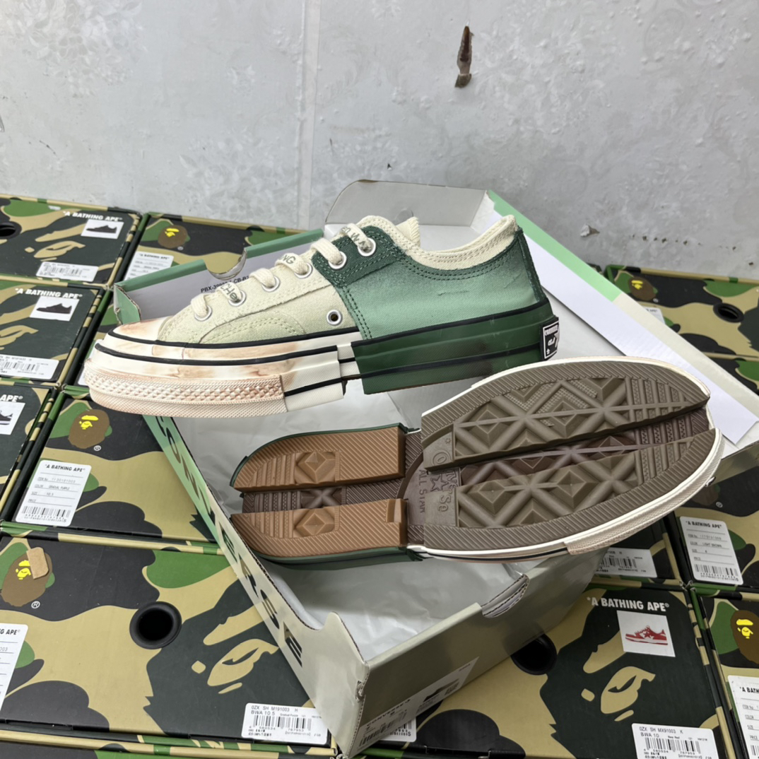 Converse x Feng Chen Wang 2-in-1 Chuck 70 Sneakers Green