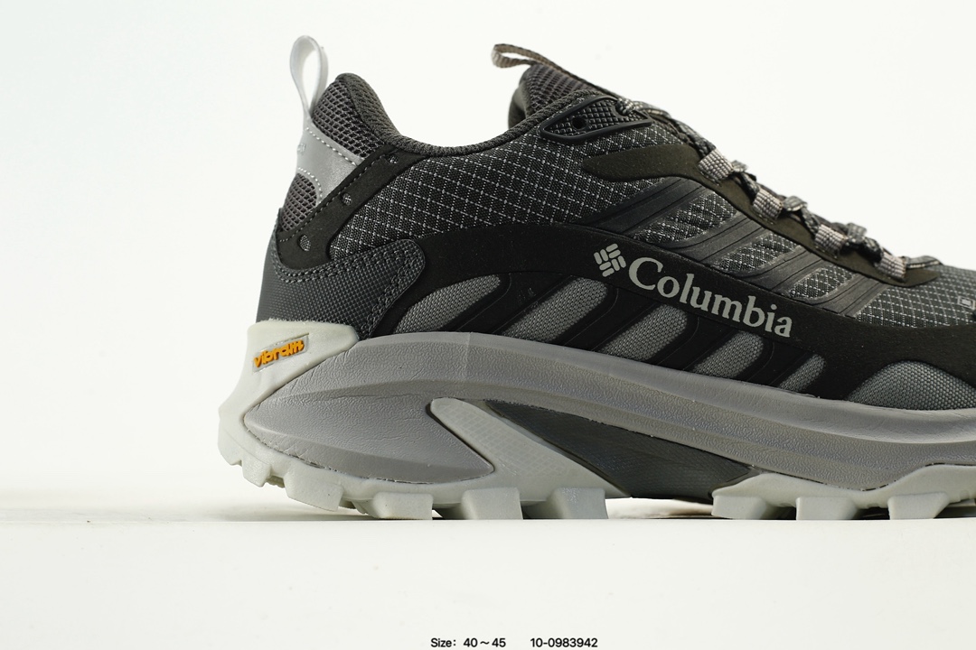 Columbia Vibram Trail Hiking Shoes Black/Grey