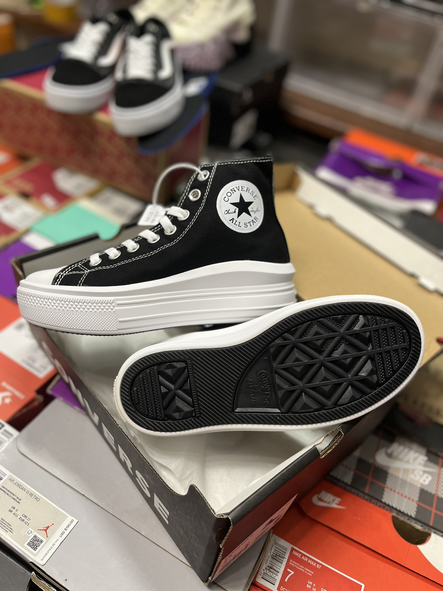 Converse Chuck Taylor All Star Move Platform High-Top Sneakers Black