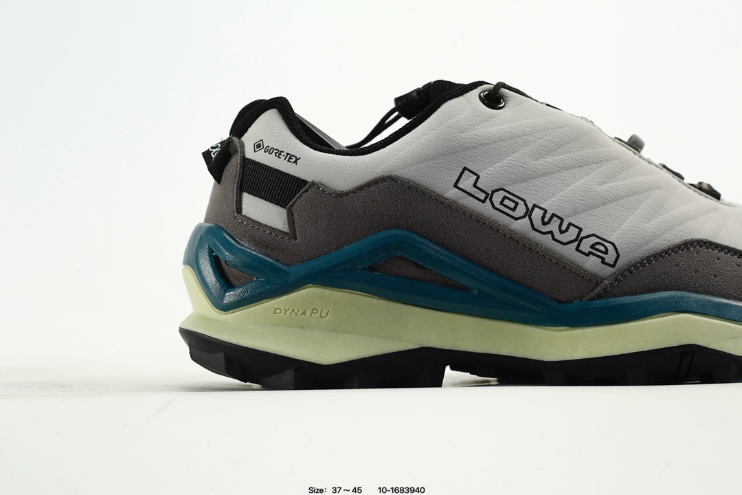 Lowa GORE-TEX Vibram Hiking Shoes Grey/Blue/Black