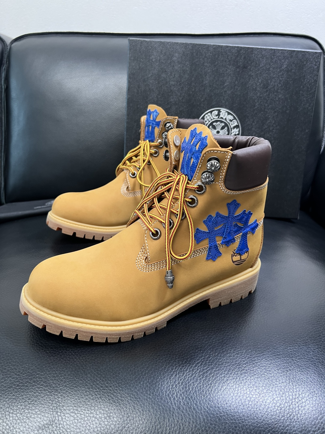 Chrome Heart x Timberland Work Boots Wheat