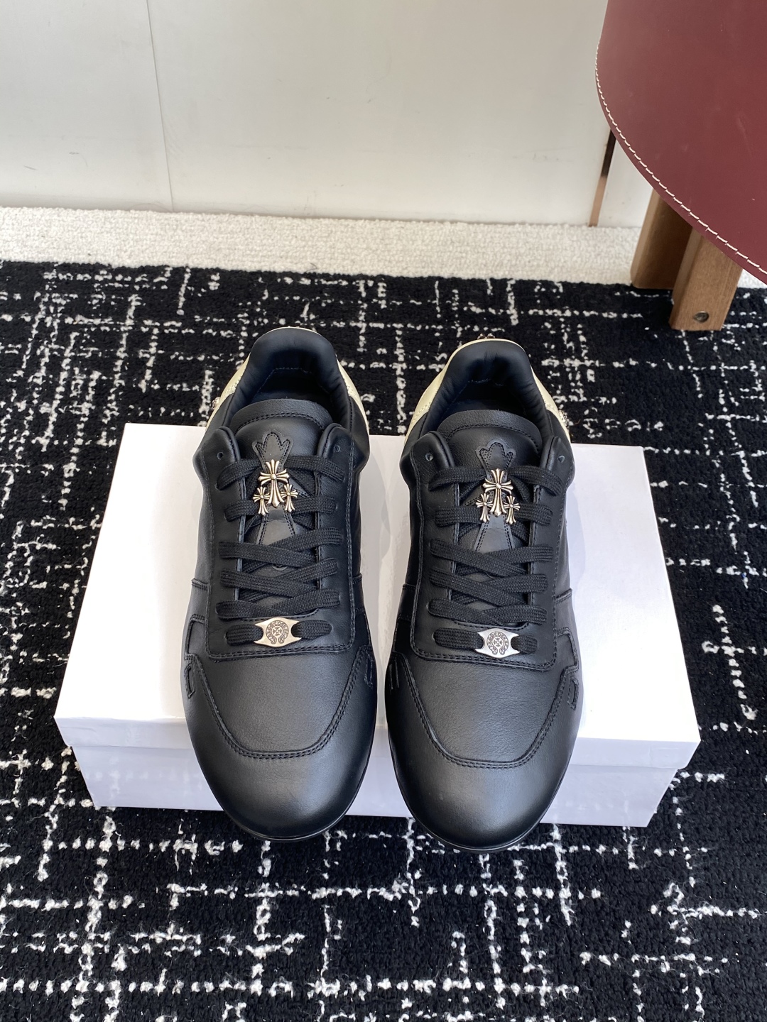 Rick Owens x Chrome Hearts Trainer Black/Beige