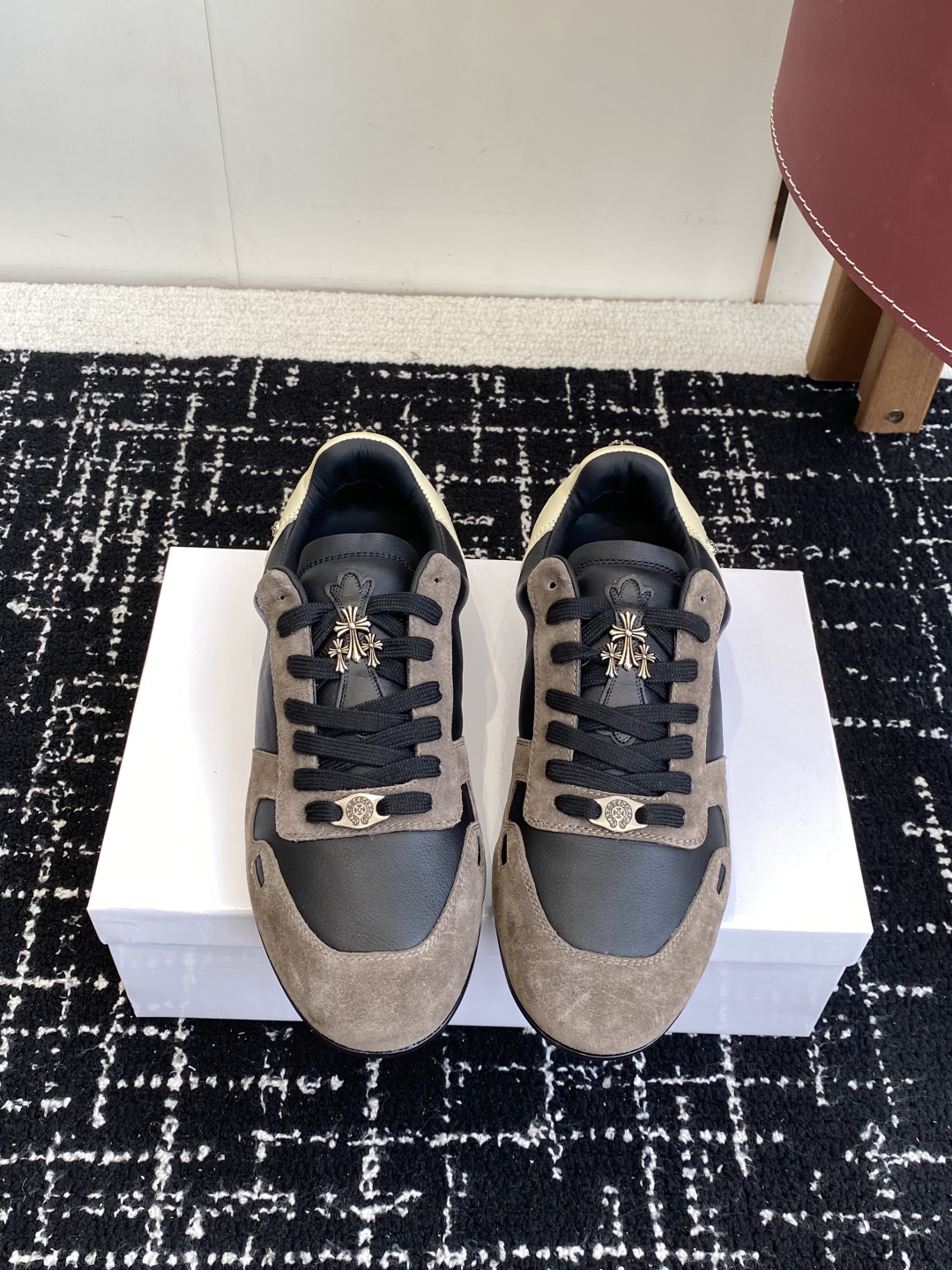 Rick Owens Low-Top Trainers Black/Khaki