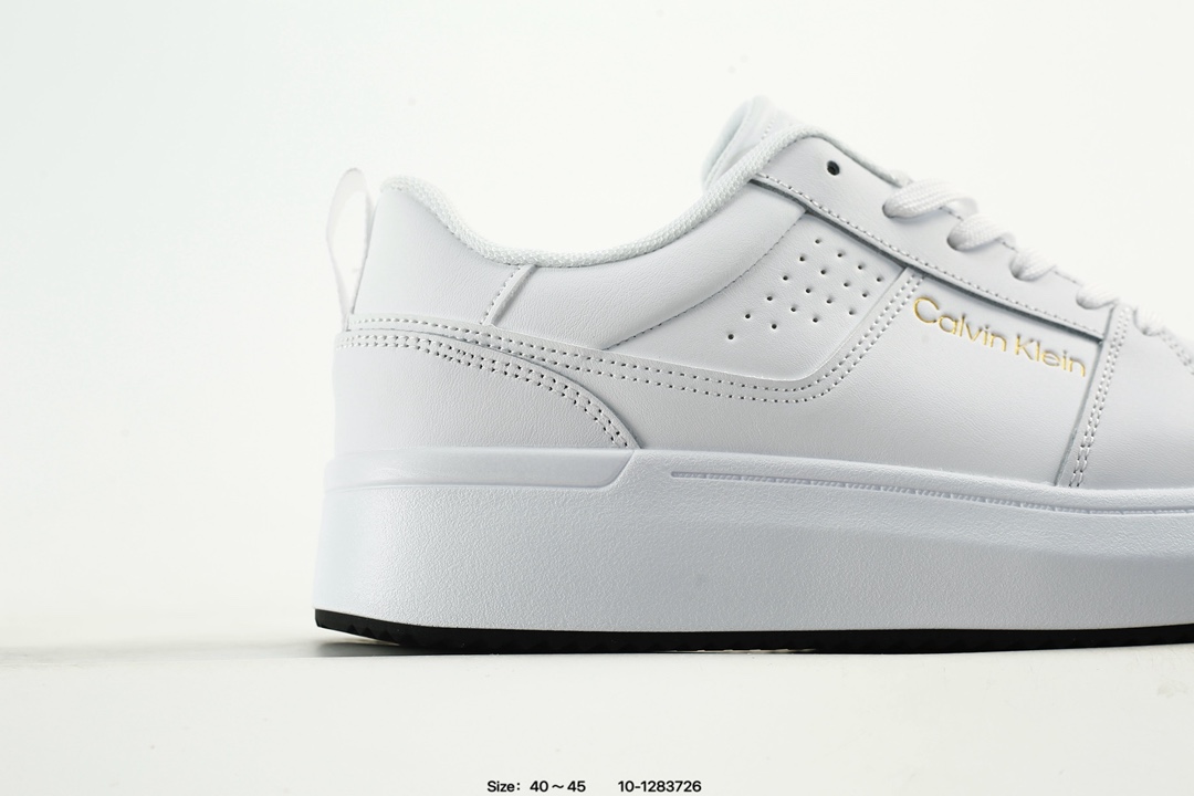 Calvin Klein Jeans Low-Top Lace-Up Sneakers White