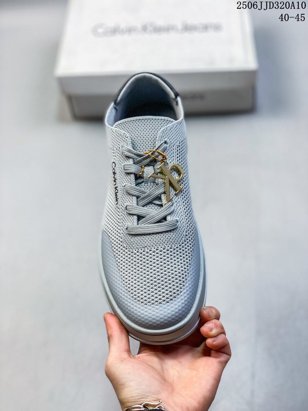 Calvin Klein Mesh Low-Top Sneakers Gray