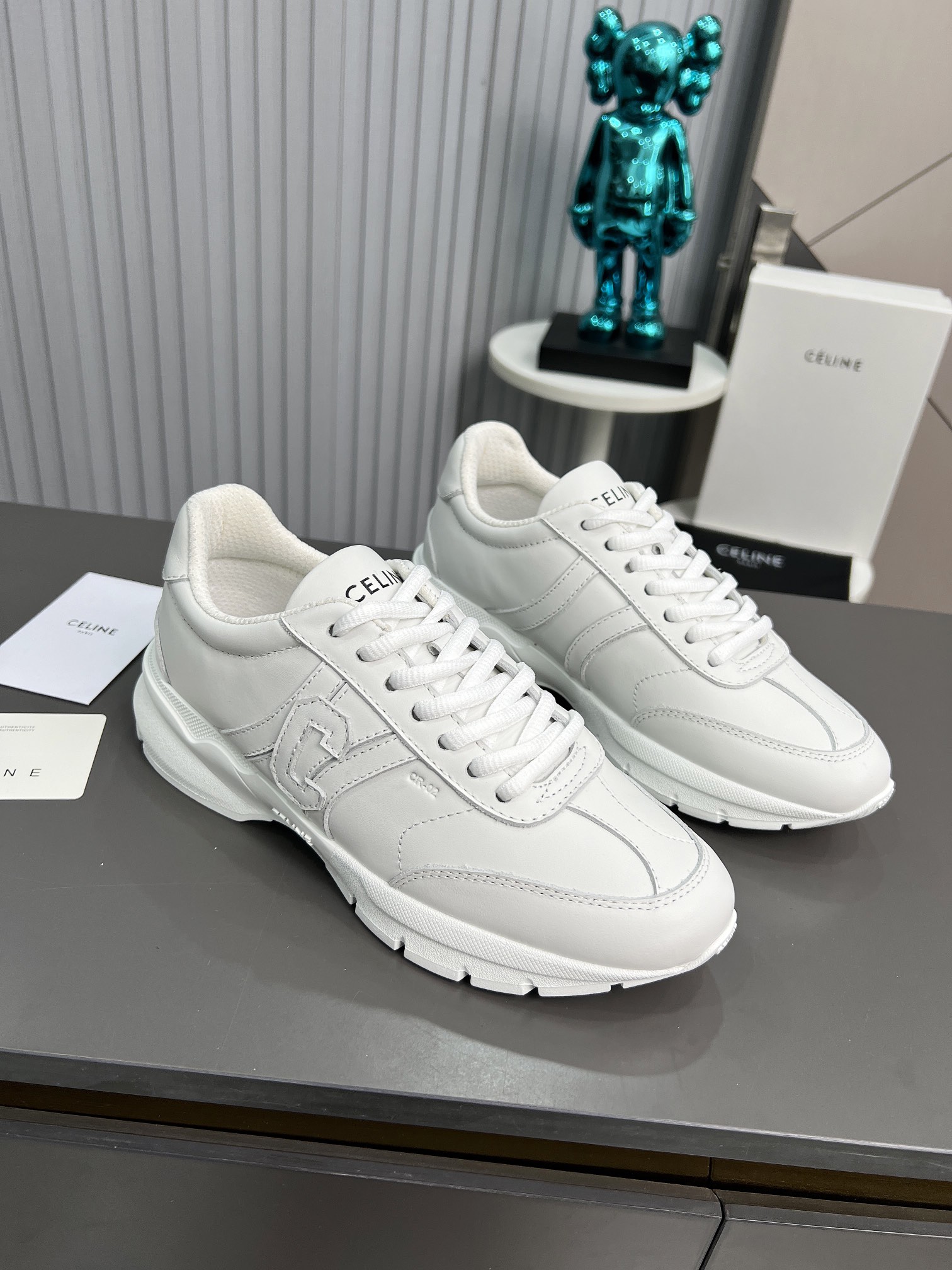 Celine Chunky Dad Sneakers White