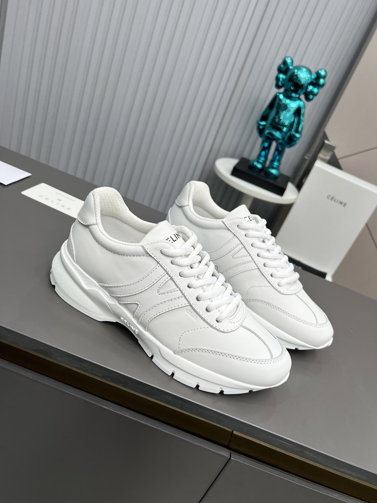 Celine Chunky Dad Sneakers White