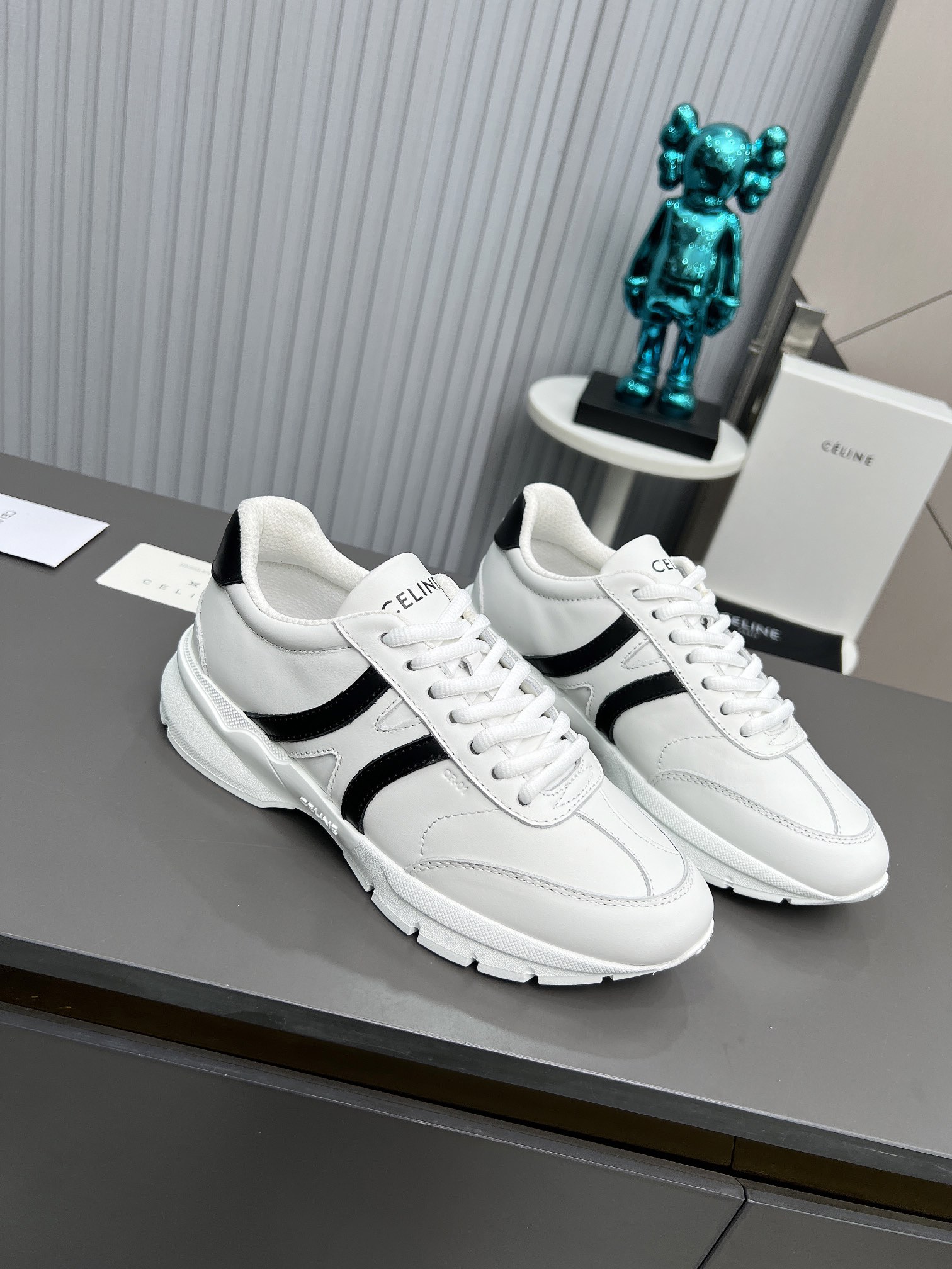 Celine Chunky Dad Sneakers White/Black