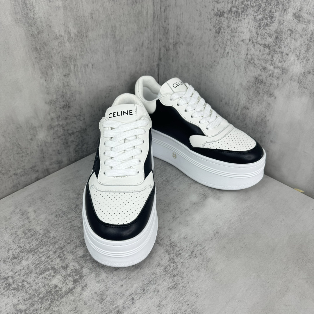 Celine Platform Sneakers White/Black