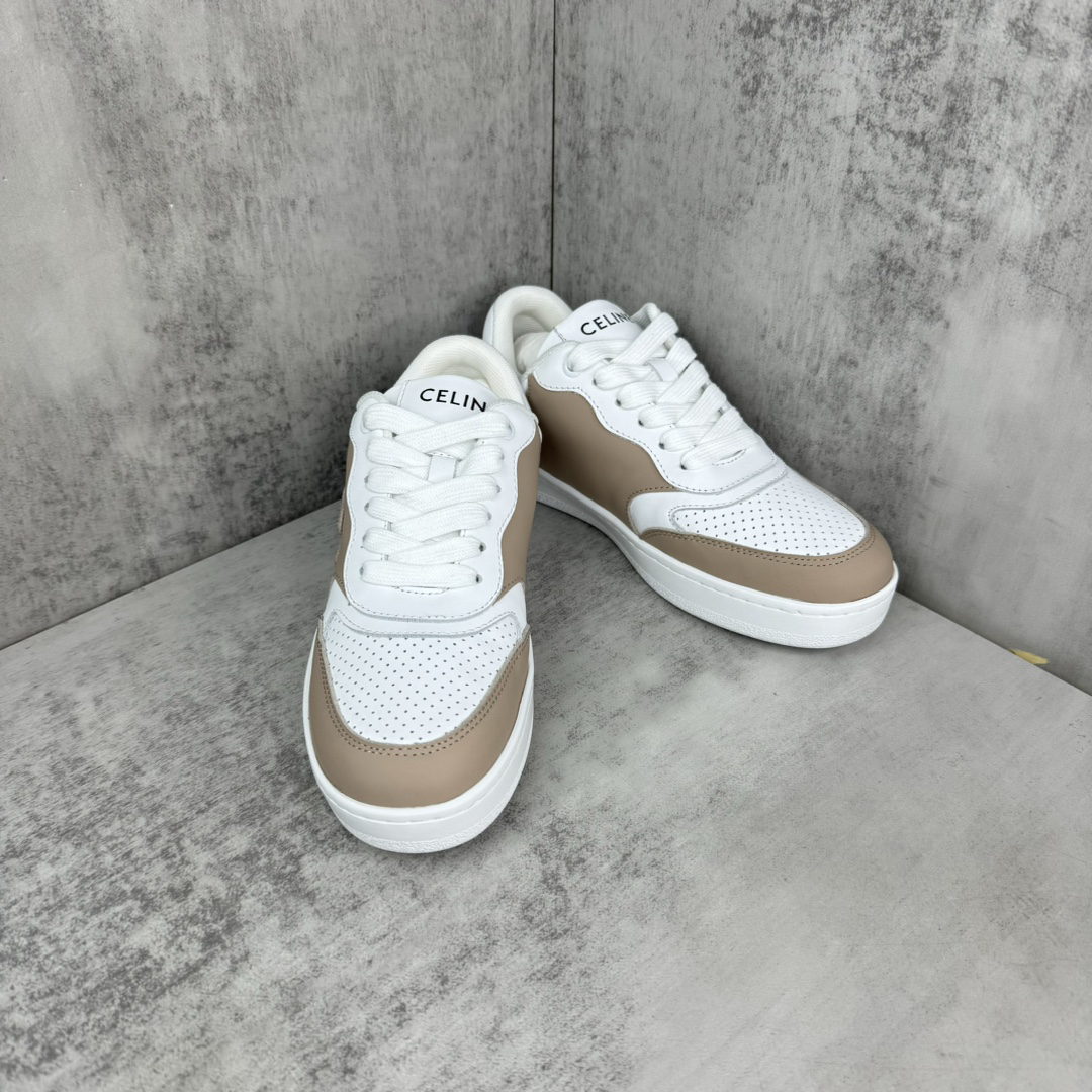 Celine Runner Low Sneakers White/Taupe