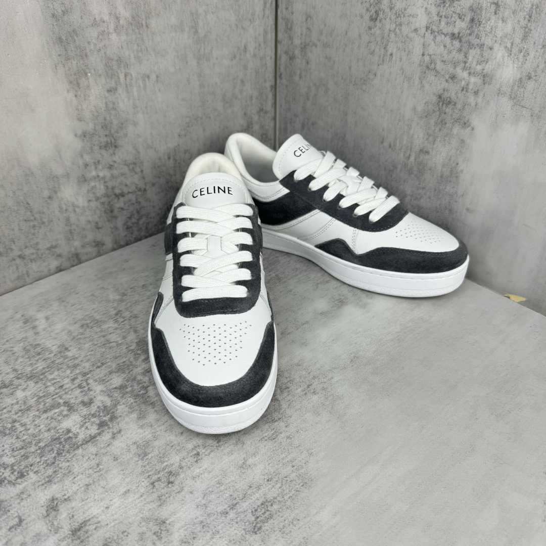 Celine Trainer Skate Sneakers White/Black