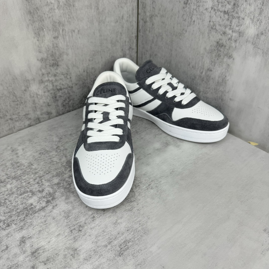 Celine Trainer Skate Sneakers Black/White