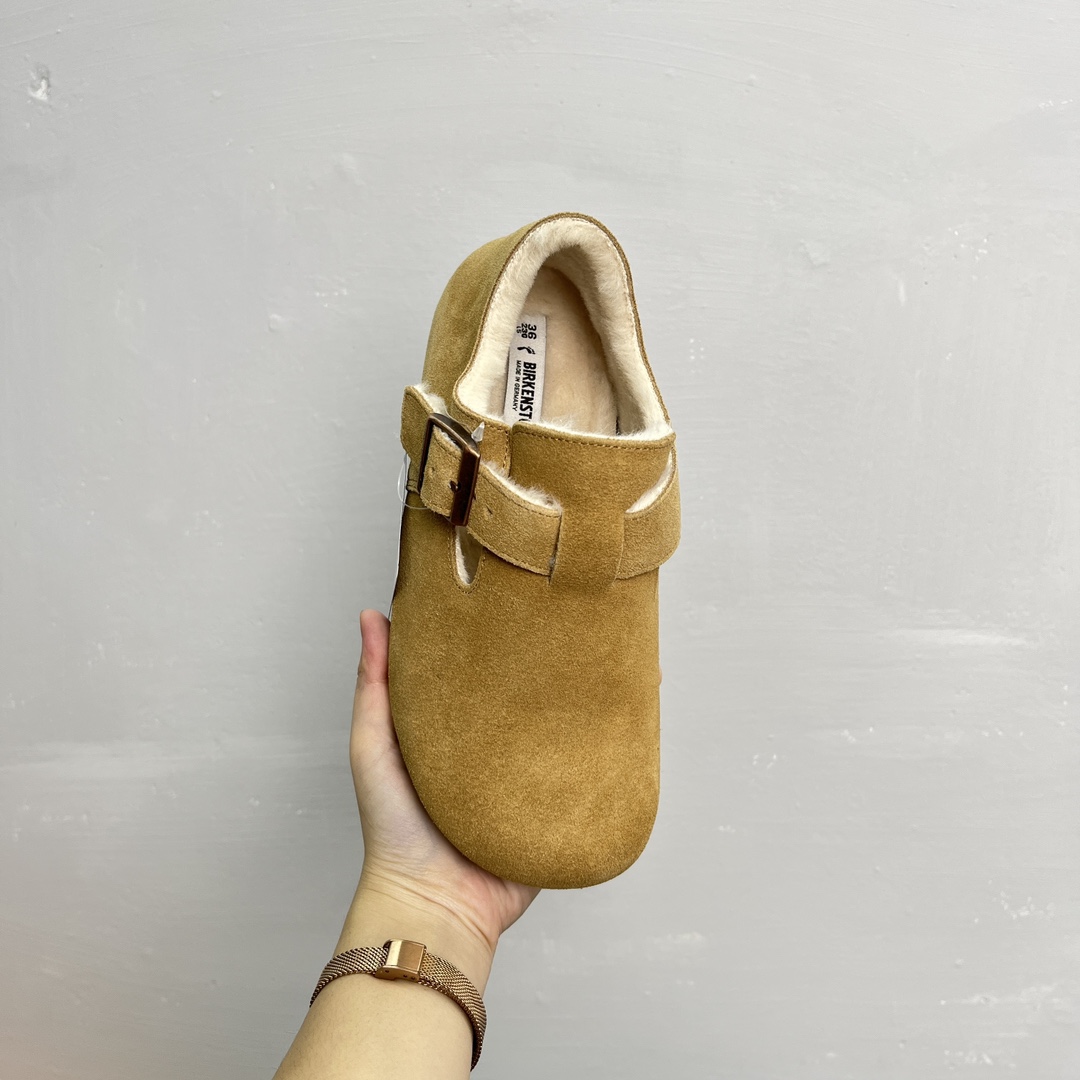 Birkenstock Fleece Lined Clog Taupe
