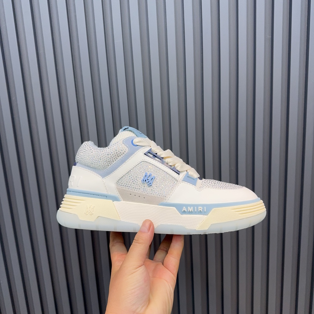 Amiri Crystal Low Sneakers Blue