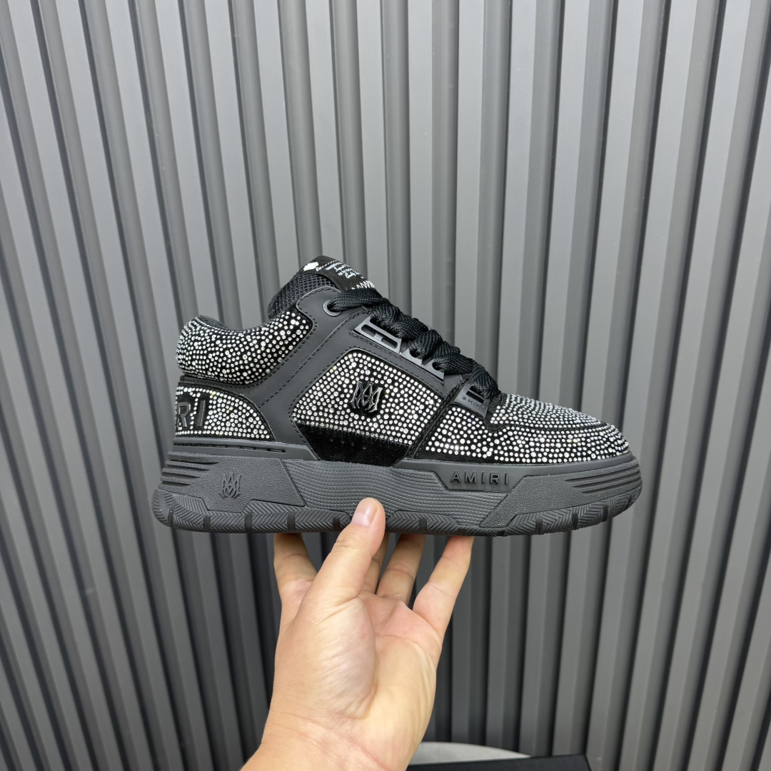 AMIRI Crystal Low Sneakers Black