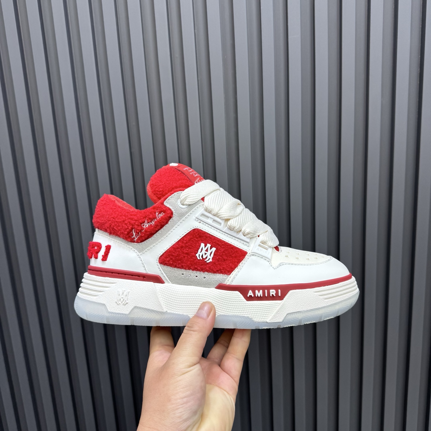 Amiri Low-Top Sneakers Red/White