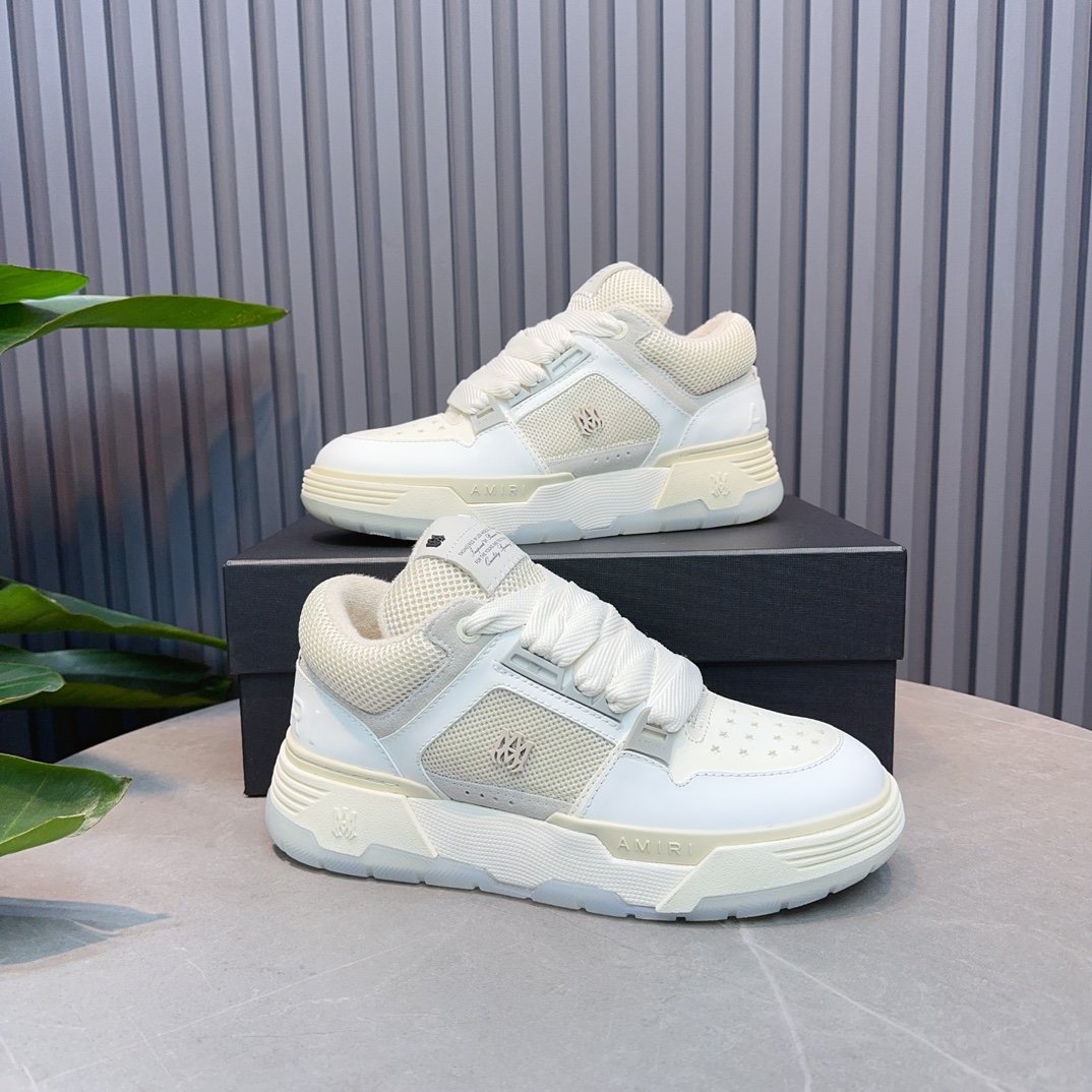 AMIRI Low-Top Sneakers Cream White