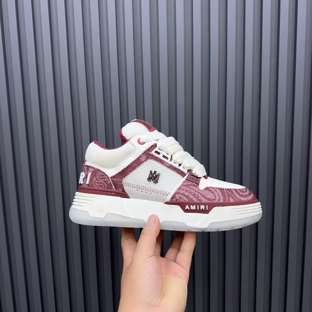Amiri Low-Top Sneakers Burgundy