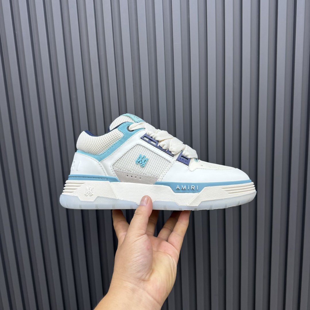 AMIRI Low-Top Sneakers White Blue