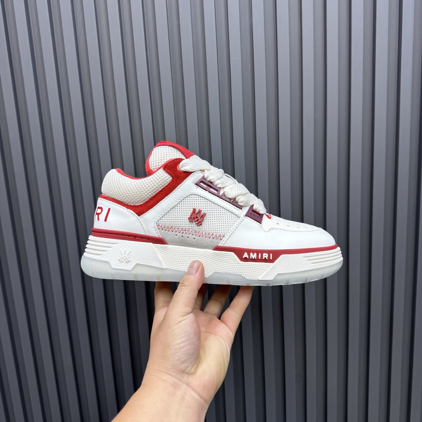 Amiri Low-Top Sneakers White/Red
