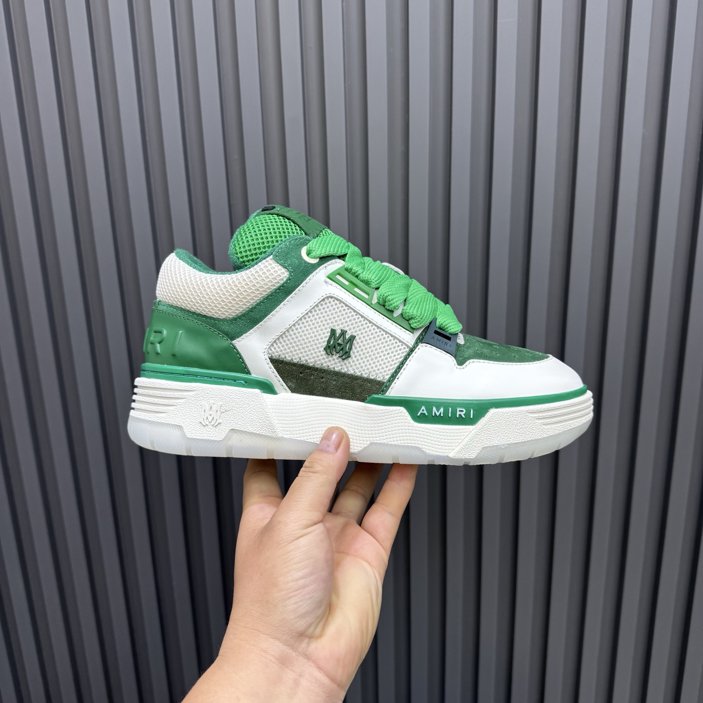 AMIRI Low-Top Sneakers Green/White