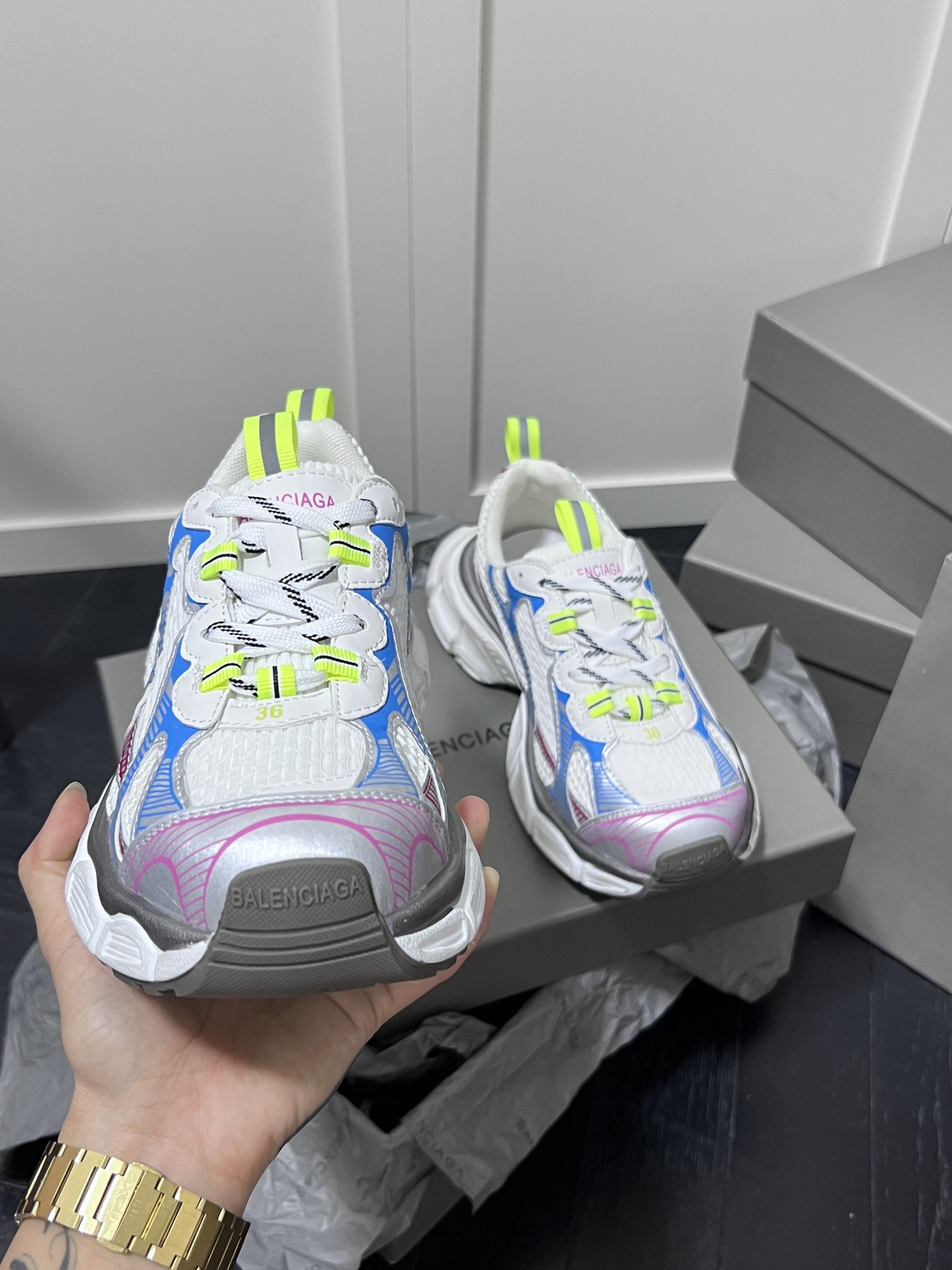 Balenciaga Triple S Dad Sneakers Multi