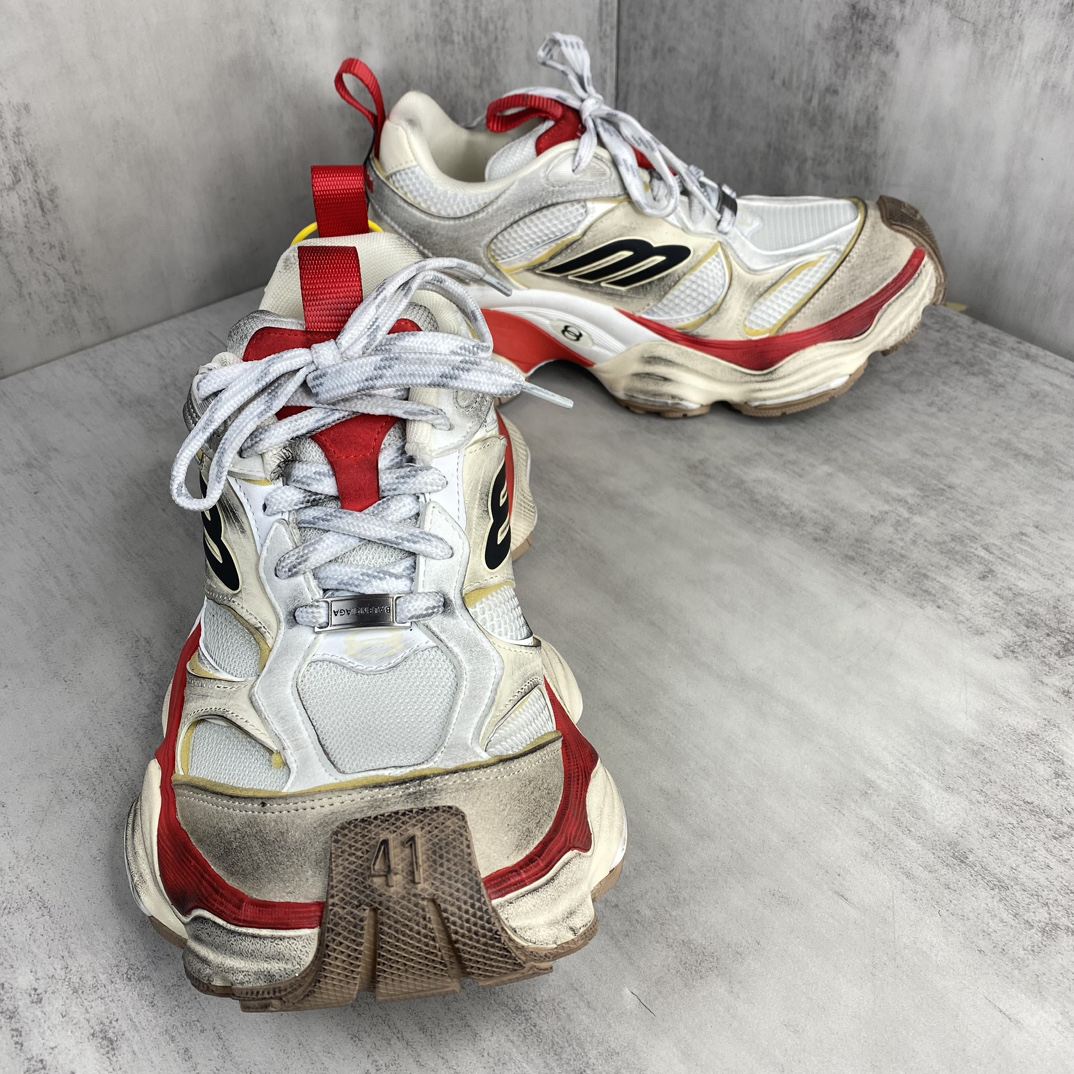 Balenciaga Cargo Sneaker White Red