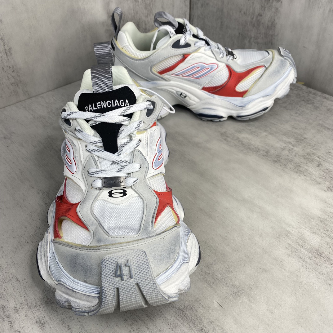 Balenciaga Cargo Sneaker White Red