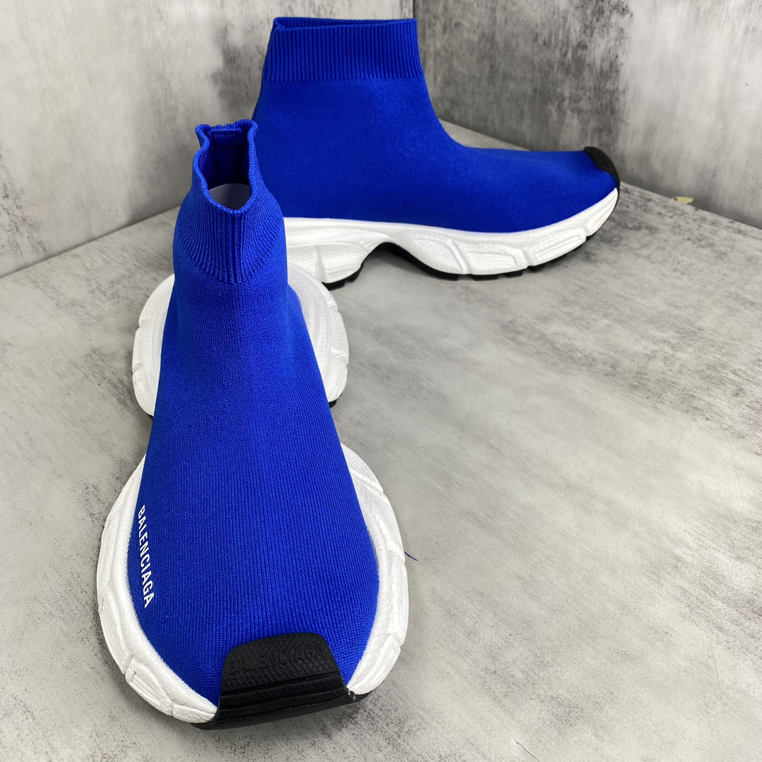 Balenciaga Speed Sock Sneakers Blue
