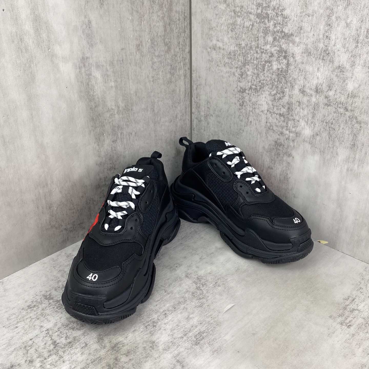 Balenciaga Triple S Chunky Sneakers Black