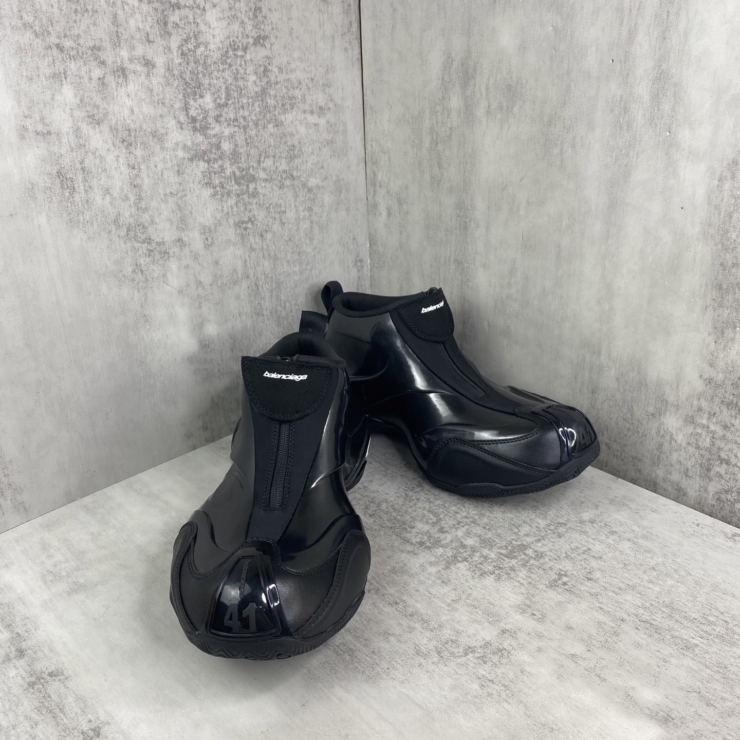 Balenciaga Zip Basketball Shoes Black