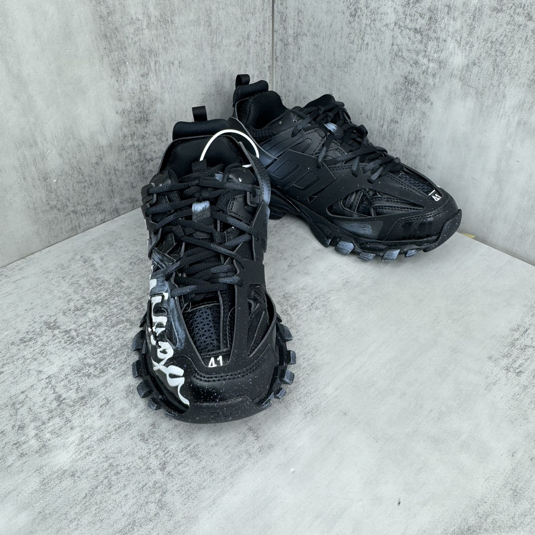 Balenciaga Runner Graffiti Sneakers Black