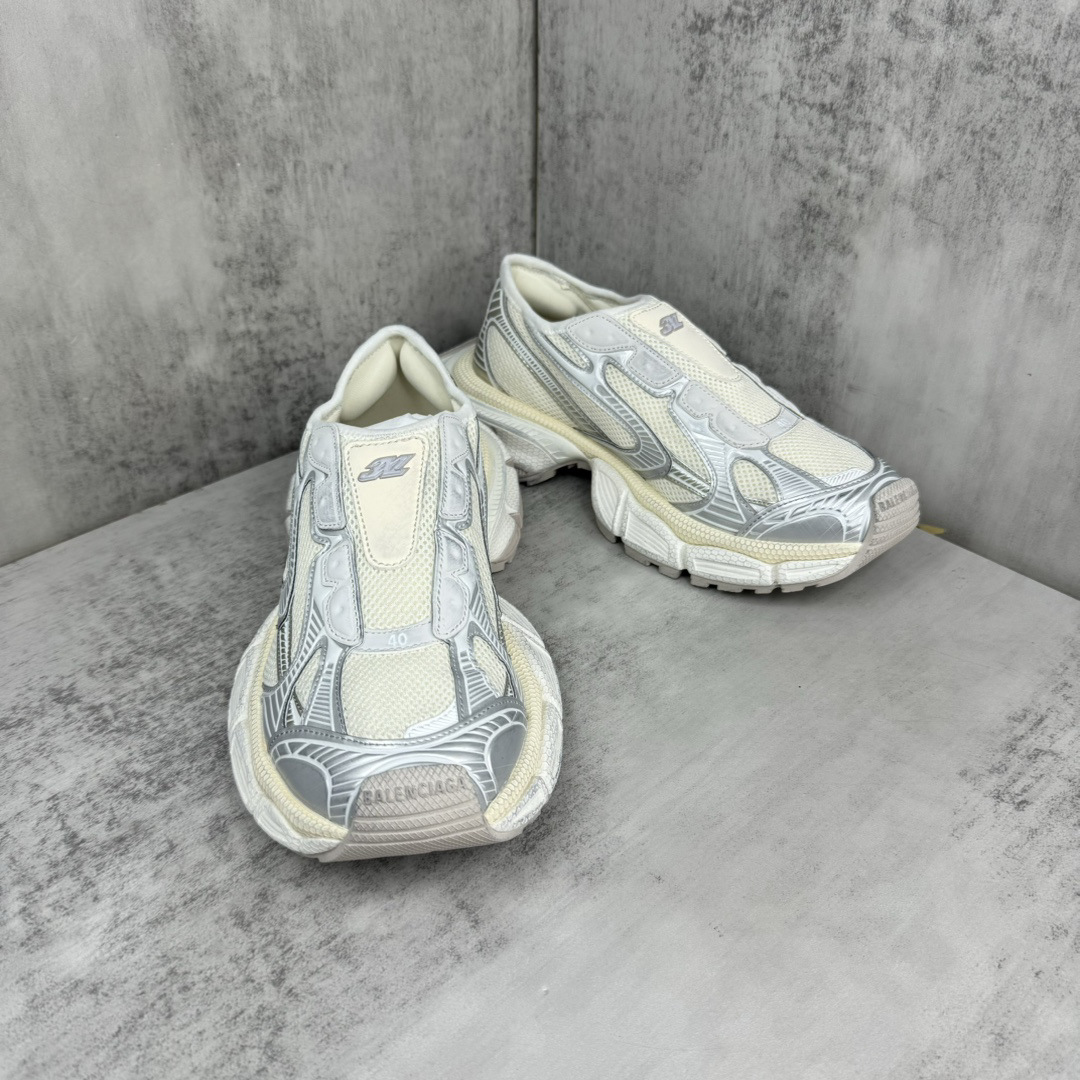 Balenciaga 3XL Slip-On Sneakers White