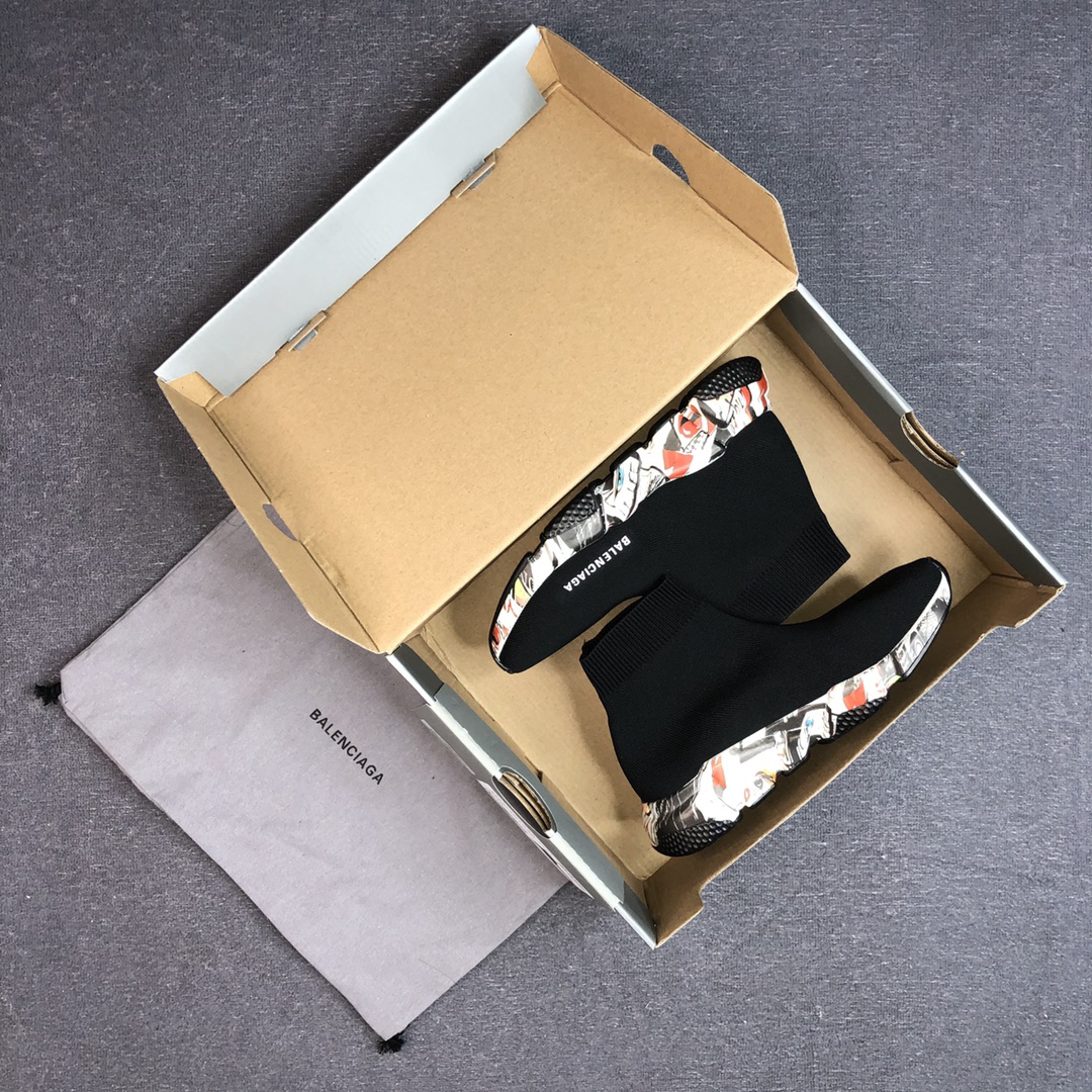 Balenciaga Speed Sock Sneakers Black
