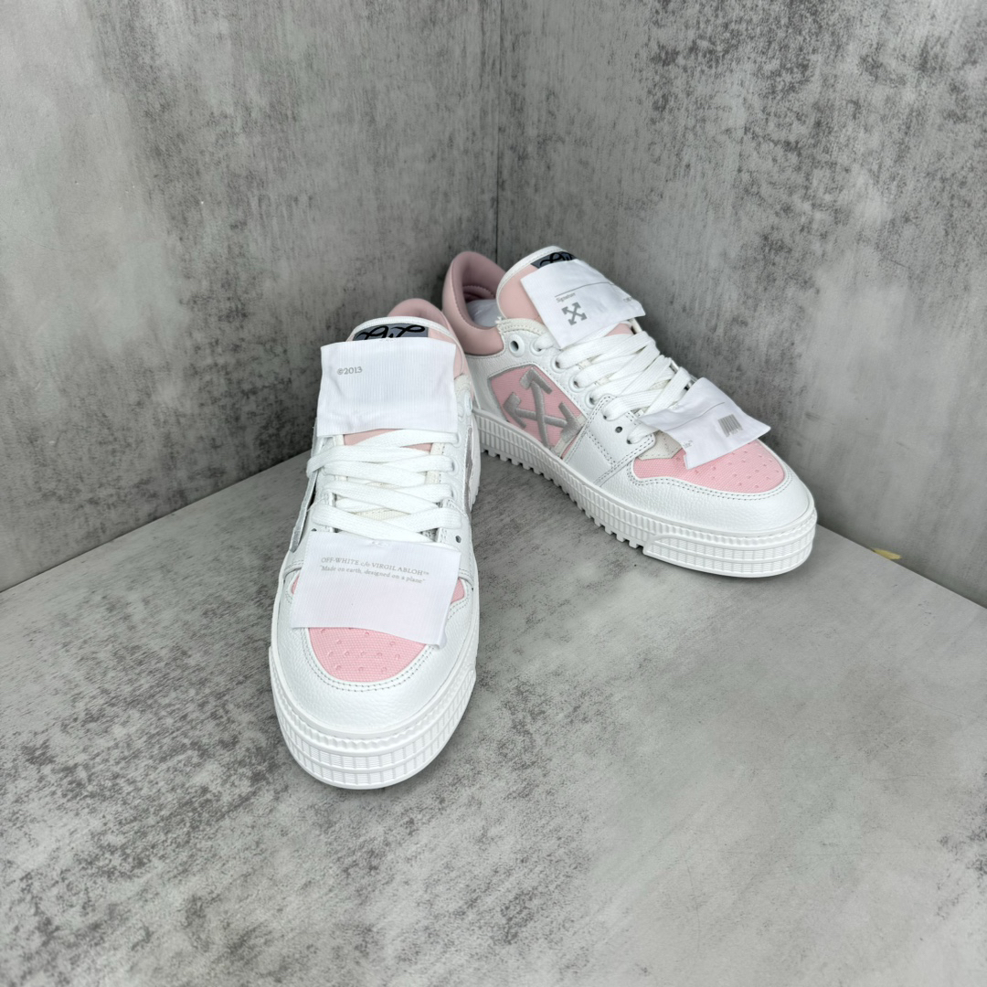 Off-White Low Vulcanized Sneakers White/Pink