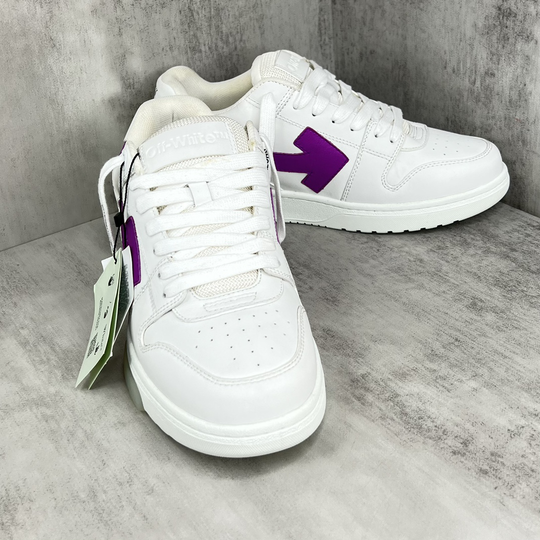 Off-White Low-Top Arrow Sneaker White/Purple