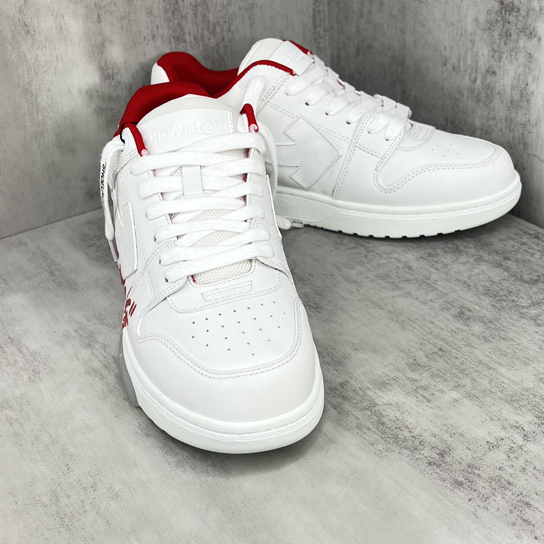 Off-White Low-Top Sneakers White/Red