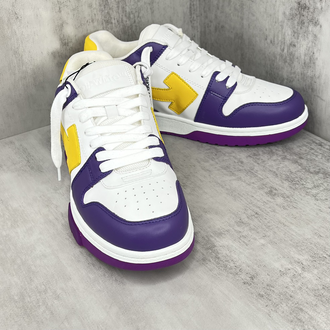 Off-White Low-Top Sneakers Purple/White/Yellow