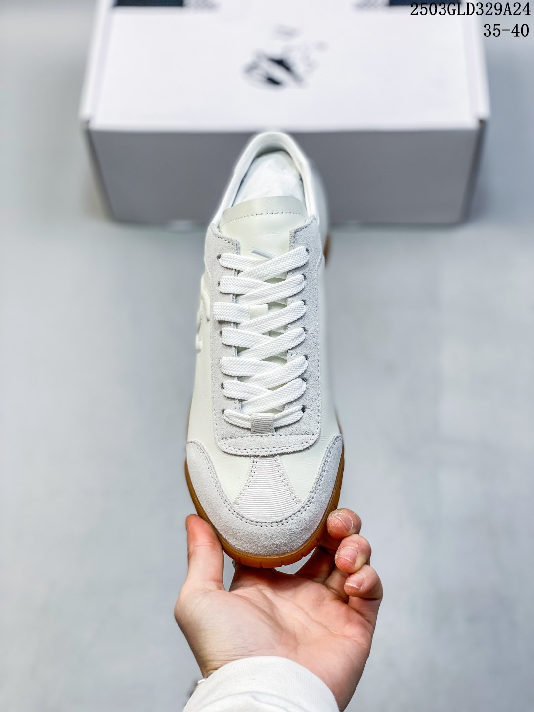 Chanel Lace-Up Trainer Sneakers White