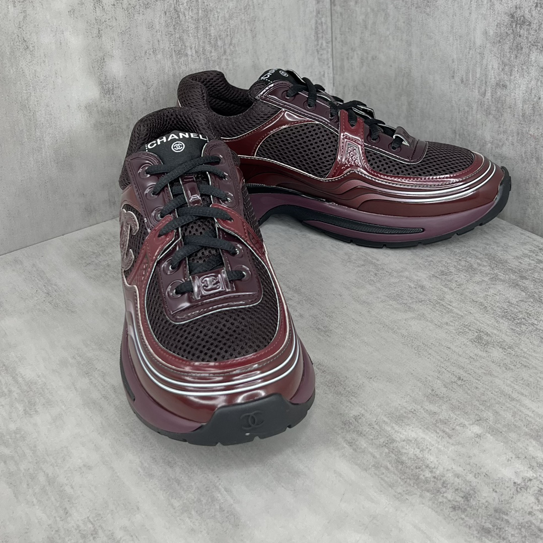Chanel Resort Sport Sneakers Burgundy