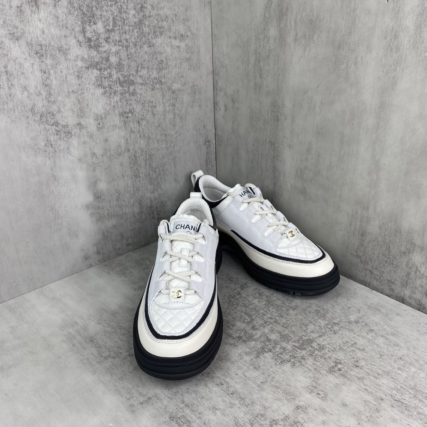 Chanel Panda Platform Sneakers Multicolor