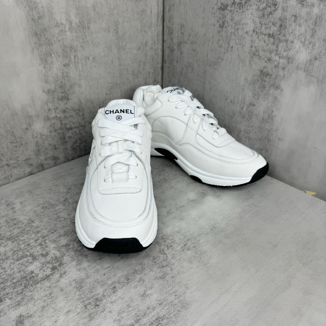 Chanel Panda Low-Top Sneakers White
