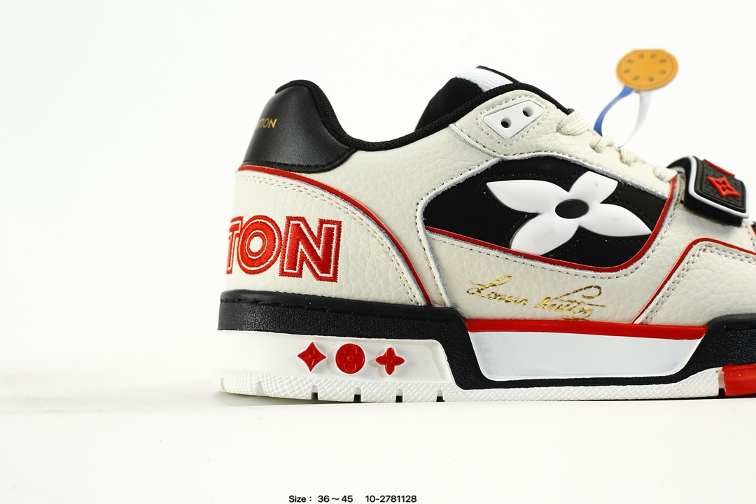 Louis Vuitton Trainer Low Sneaker Black/White/Red