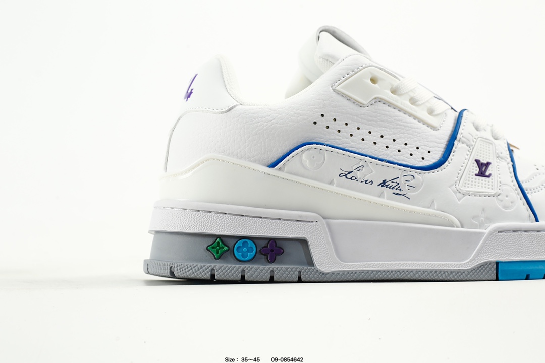 Louis Vuitton Trainer Low Sneaker White/Blue